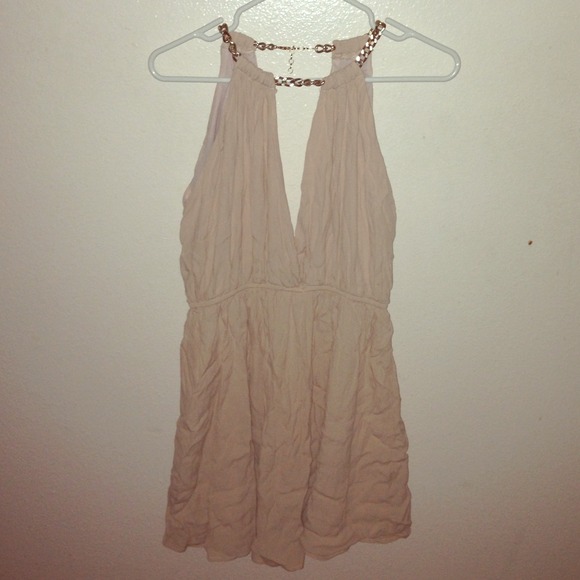 NEVER WORN!! Deep V Neck Pastel Dress