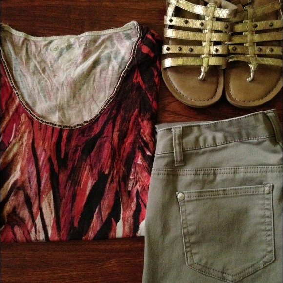 Calvin Klein jeans feather blouse