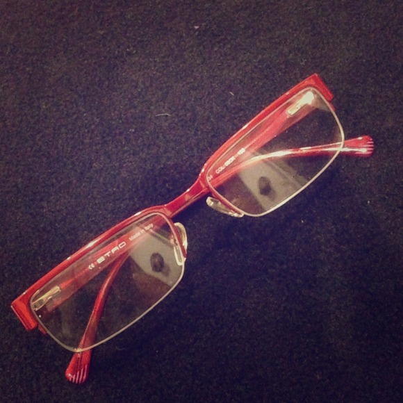 ETRO glasses - red marbled - never worn