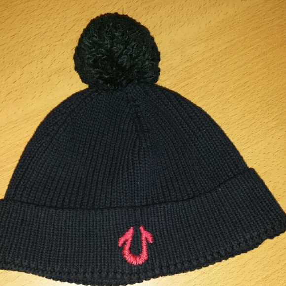 Kids black true religion hat