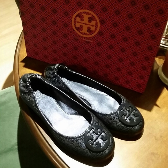 Tory Burch Shoes - BRAND NEW Tory Burch Navy Leather Flats Size 7US.