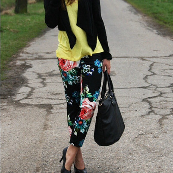 SOLD : Flower print pants
