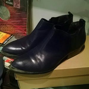 Enzo Angiolini gold toe chelsea boot