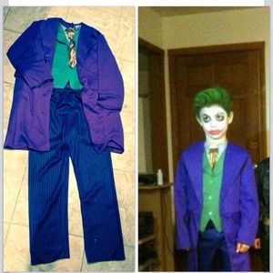 Joker Costume No Mask Sz 9/10