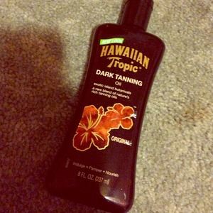 Tanning oil.