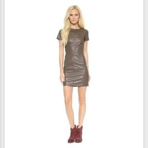 Grey faux leather Dress