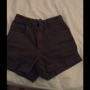 American apparel high waisted shorts