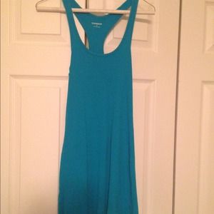 Bright blue racerback dress