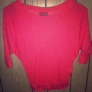 Hot Pink Express knit sweater