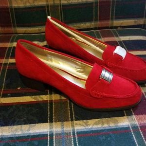 Chaps by Ralph Lauren Percy Red Loafers/Moccasins