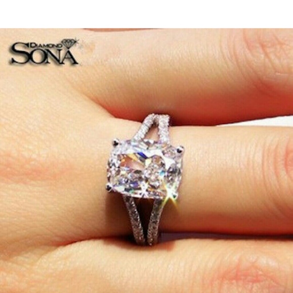 3.85 ct diamond ring engagement wedding pt950 - Picture 4 of 4