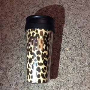 VS Pink Cheetah tumbler coffee mug