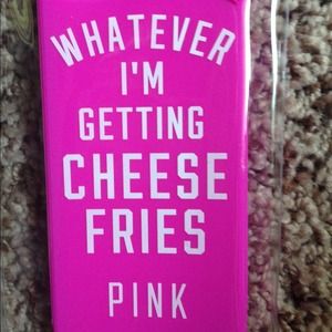 VS PINK cheese fries iPhone 5 rubber cover