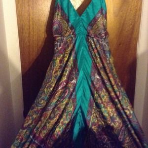 Paisley Silk Dress