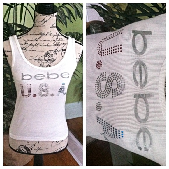 BeBe Flag Tank Top✨Small - Picture 1 of 3