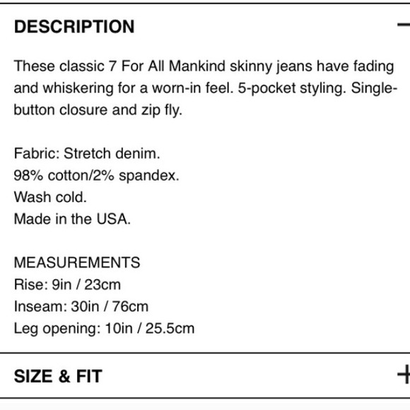 7 for all mankind the skinny jean sold on tradesy - Picture 4 of 4