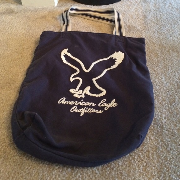 American eagle navy blue tote
