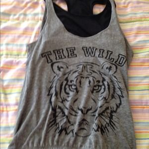 "The Wild" Tank Top with Sports Bra