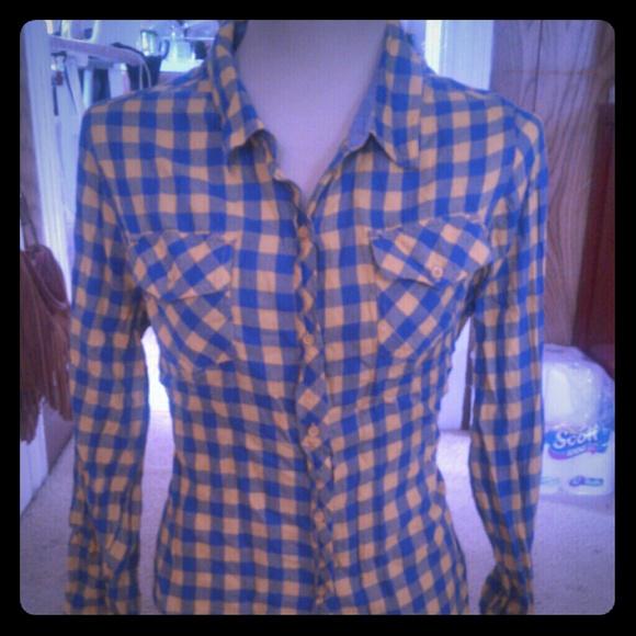 Plaid button up shirt