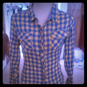 Plaid button up shirt
