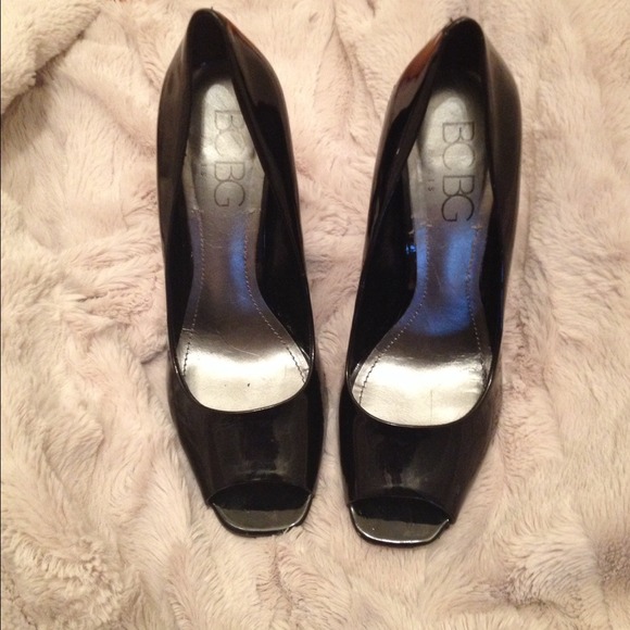 BCBG Paris Peep Toe Pumps Black