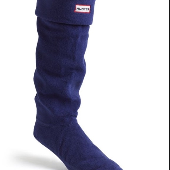 Navy blue welly socks. Size 8.