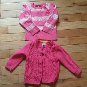 12 month pink sweaters