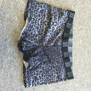 Cheetah print spandex shorts