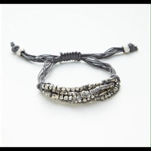 Shashi Five Row Silver Nugget Bracelet