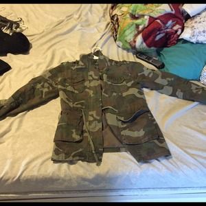 Camouflage jacket from pac sun , h&m jacket