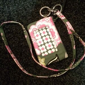Vera Bradley ID holder & lanyard