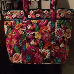 Vera Bradley large laptop tote