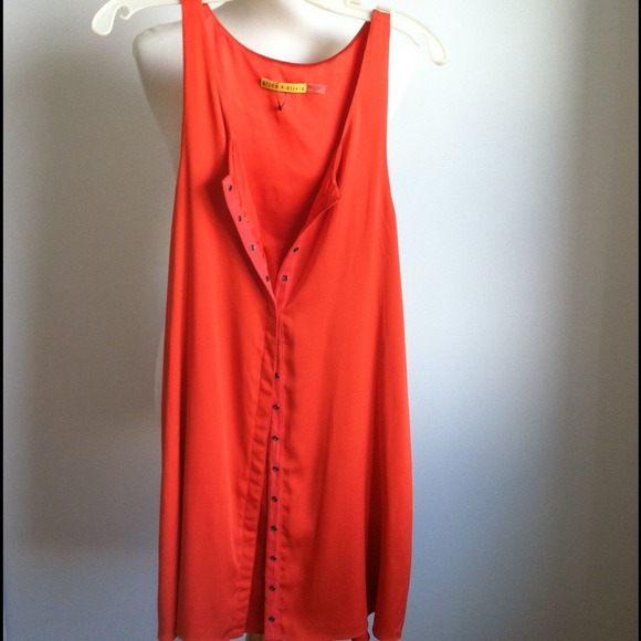 Alice + Olivia Leila silk blend tank dress NWOT - Picture 1 of 4