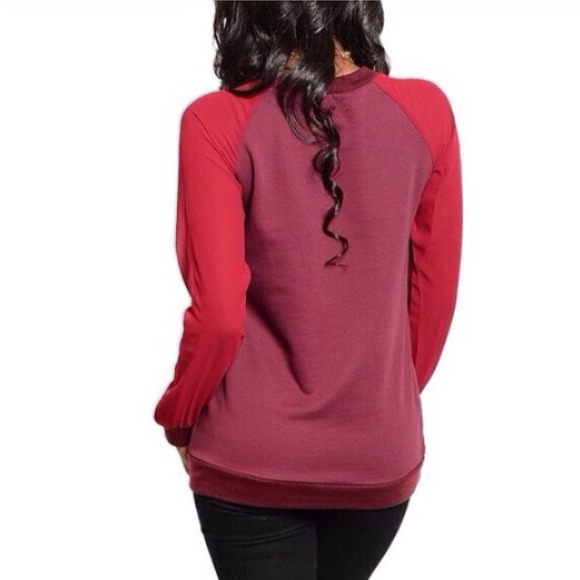 ⛔️ Sold in Bundle ⛔️ Wine Burgundy Soft Sweater - Picture 3 of 3