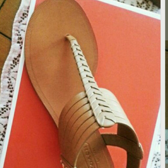 ❤️SOLD❤️Coach sandals flats 5.5 Brown leather - Picture 2 of 4