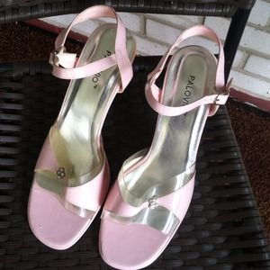 Pink patent Sandal
