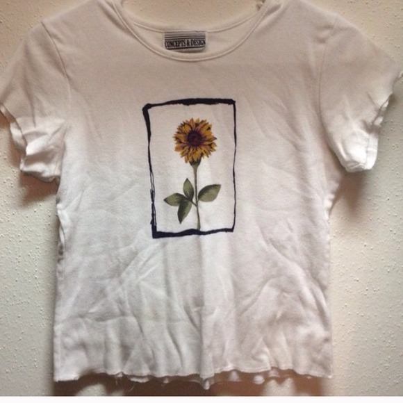 sunflower crop top