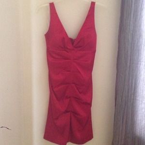 Little red silk dress