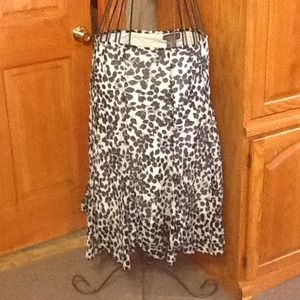 Black & White Printed Skirt