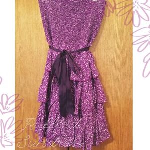 Ruffled Purple Floral Sundress 💜🌸⛅️