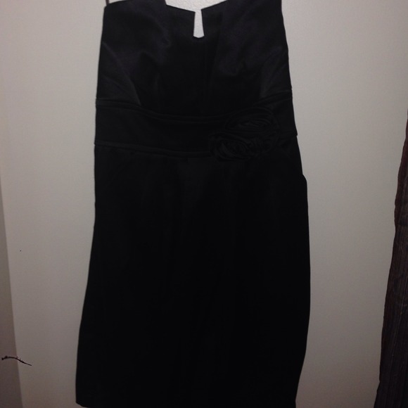 Strapless mini dress