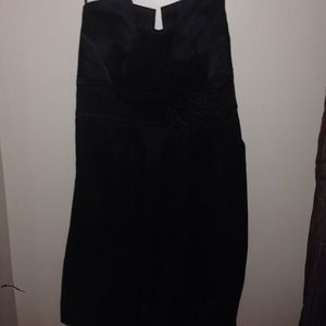 Strapless mini dress