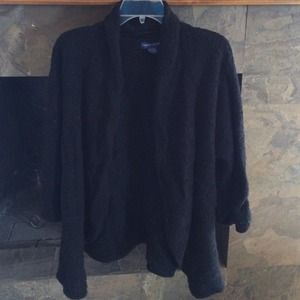 Black wool like cardigan