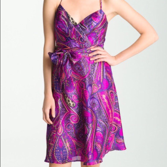Purple Devendra Paisley Print Silk (Nordstrom )