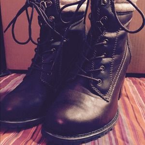 Torrid Size 10 High Heeled Boots - BROWN/TAN/BLACK