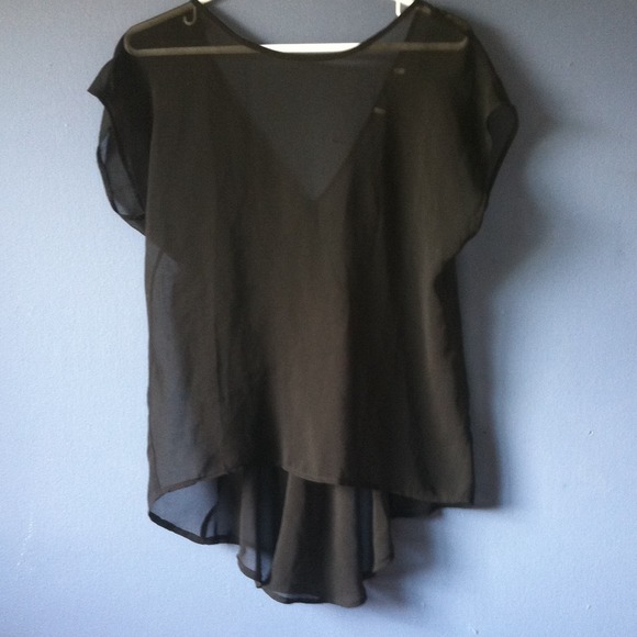 Sheer high low blouse!!!