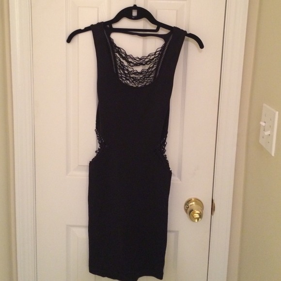 Black BEBE dress perfect for a night out!