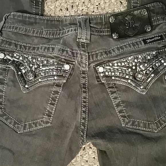 Miss Me grey skinny jeans