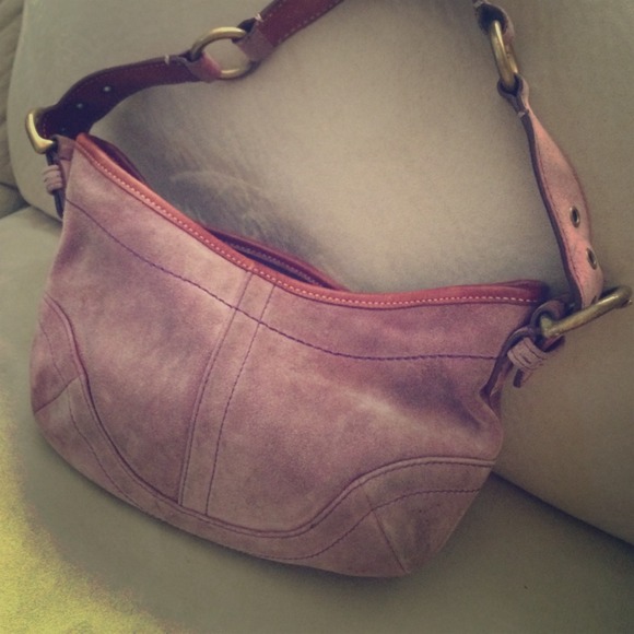 Coach Handbags - vintage coach suede bag