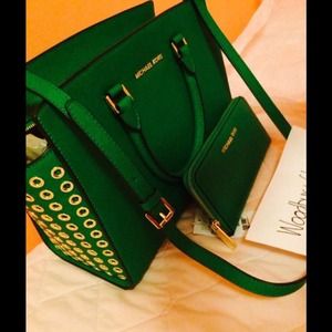 Michael Kors Selma Grommet Satchel set SOLD